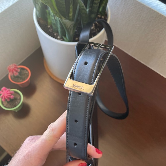 vince stamped crocodile messenger bag - Picture 7 of 9